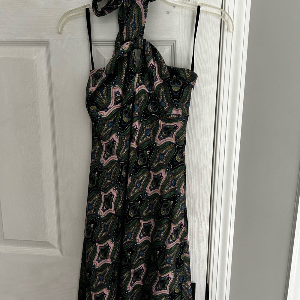 Laundry By Shelli Segal One Shoulder Dress - Black and Pink